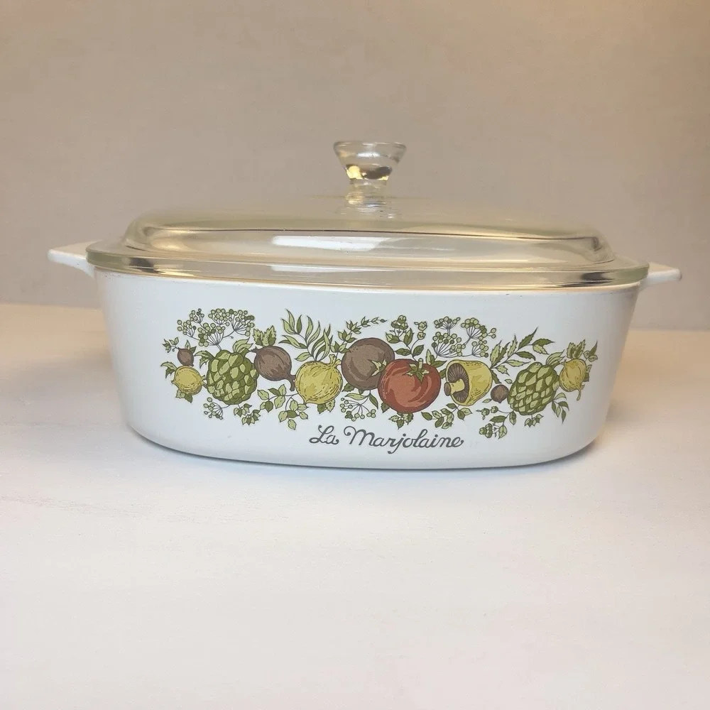 Corning Ware A-2-B Spice of Life La Marjolaine 2 Qt Casserole Dish w/Lid P-9-C-1